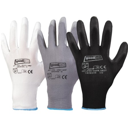 120 paar Montagehandschuhe Grey Grip Feinstrickhandschuhe