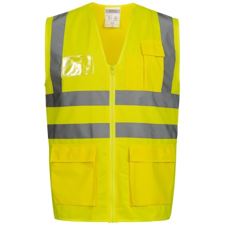 20 stk. (1 karton) Warnschutzweste Reflektierend Gelb-Orange Albin-Ewald