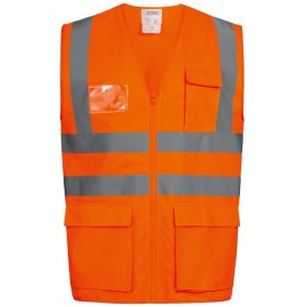 20 stk. (1 karton) Warnschutzweste Reflektierend Gelb-Orange Albin-Ewald