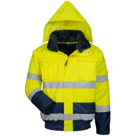 Elysee SIEGFRIED Warnschutz-Pilotenjacke gelb/marine