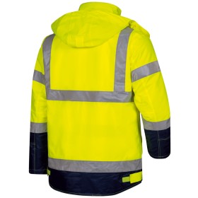 Elysee BENJAMIN Veste de protection contre les intempéries d'hiver 3-en-1 Cl. 3 Jaune de mise en garde
