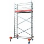 Aluminium Gerüst Fahrbar Arbeitshöhe (Max.): 4.85 M Krause Mobiltec Silber
