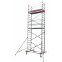 Aluminium Gerüst Fahrbar Arbeitshöhe (Max.): 7.30 M Krause Stabılo Professional Serie 1000 Silber 170 Kg