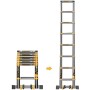 ALU Teleskopleiter mit Softclose und Querfuss