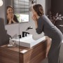 hansgrohe Vivenis 3-Loch Waschtischarmatur mit Zugstangen-Ablaufgarnitur