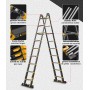 ALU Mahrzweck-Teleskopleiter mit Softclose und Querfuss