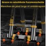 ALU Mahrzweck-Teleskopleiter mit Softclose und Querfuss