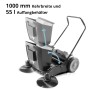 Kehrmaschine 1000 mm Kehrbreite und 55 l Fassungsvermögen