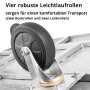 Universal-Plattformwagen klappbar mit 350 kg Tragkraft, rutschhemmender Ladefläche
