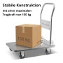 Universal-Plattformwagen klappbar mit 150 kg Tragkraft, rutschhemmender Ladefläche