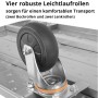Universal-Plattformwagen klappbar mit 150 kg Tragkraft, rutschhemmender Ladefläche