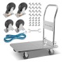 Universal-Plattformwagen klappbar mit 150 kg Tragkraft, rutschhemmender Ladefläche