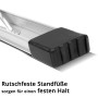 Alu-Arbeitsplattform, Klapptritt mit 150 kg Tragkraft und 48 cm Standhöhe, rutschfesten Sprossen