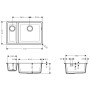 hansgrohe S510-U635 Unterbauspüle 180/450