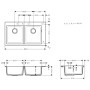 hansgrohe S510-F770 Einbauspüle 370/370