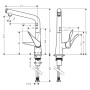 hansgrohe Metris Select M71 Einhebel-Küchenmischer 320, 1jet
