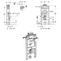 Geberit Duofix Element für Wand-WC, 98 cm, mit Omega UP-Spülkasten 12 cm, Betätigung von oben oder vorne