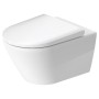 Duravit D-Neo Wand-WC-Set Rimless, Tiefspüler, mit Durafix