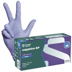 1 carton (10pack x 100pcs) Gants jetables en nitrile Semperguard® sans poudre