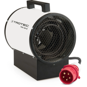 Chauffage électrique TROTEC TDS 30 R avec ventilateur de chauffage de 5 kW, thermostat intégré, protection contre la surchauffe
