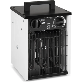 Chauffage électrique TROTEC TDS 10 avec ventilateur de 2 kW, thermostat intégré, protection contre la surchauffe