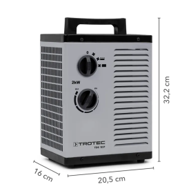 Keramik-Heizlüfter 2 kW TDS 10 P – PTC-Keramikheizlüfter für energiesparende Wärme