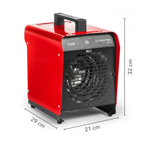 Heizlüfter 3 kW TDS 19 E – Elektrischer Heizlüfter für schnelle Wärme