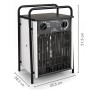 Heizlüfter 9 kW TDS 50 – Industrie-Heizlüfter mit Gebläsefunktion