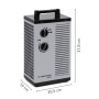 Keramik-Heizlüfter 3 kW TDS 20 P – Kompakter Keramikheizlüfter mit Thermostatsteuerung