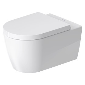 Duravit ME par Starck Ensemble de WC suspendu Rimless avec HygieneGlaze et HygieneFlush