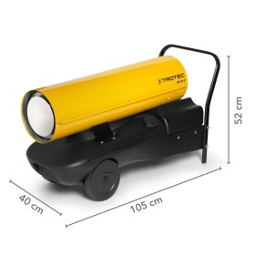 Réchauffeur d'huile direct 30 kW IDS 30 D – canon de chauffage d'huile avec réservoir intégré