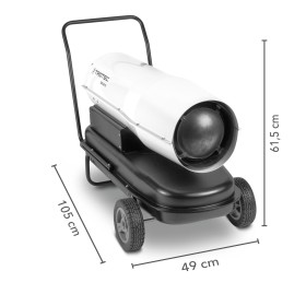 Ventilatore per riscaldamento diretto dell'olio 60 kW IDE 60 D – Ventilatore per riscaldamento dell'olio ad alte prestazioni