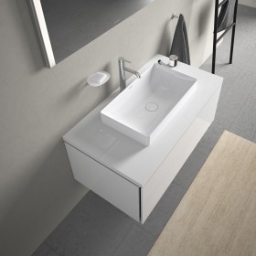 Lavabo da appoggio Duravit DuraSquare senza foro per rubinetto 60 x 34,5 cm