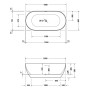 Duravit DuraKanto Badewanne 170 x 80 cm