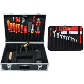 Mallette à outils d'électricien équipée d'outils