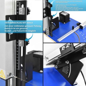 Kit de découpe de polystyrène professionnel : scie thermique avec support, mallette de transport et support d'échafaudage