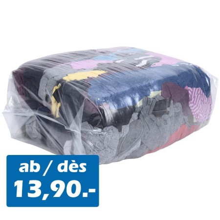 10kg. Putzlappen Bunt – 100 % Baumwolle Trikot (polo) Original