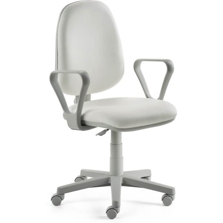 Mayer Bürostuhl myALPHA Kunstleder weiss, Gestell grau