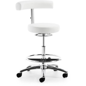 Mayer Arbeitsdrehstuhl myQUIZZ weiss Kunstleder 54-74cm