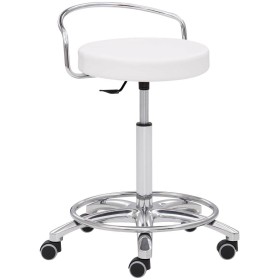 Mayer Arbeitshocker 1253 30582 weiss Kunstleder