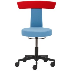 Sgabello da lavoro Mayer myDUO 1262 KGAS 622 azzurro, rosso