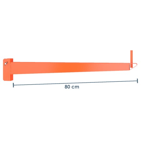 Kragarm für Kragarmregal 80cm / lackiert / Traglast 500 kg