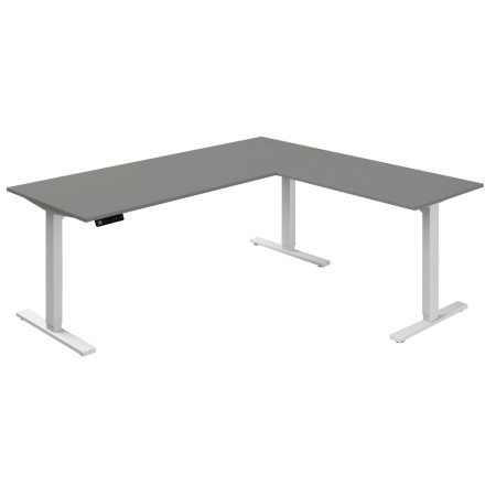 Kerkmann Move-3 Elektrisch höhenverstellbarer Schreibtisch L-Form, 180x80cm - Anbau 100x60cm - Produktansicht