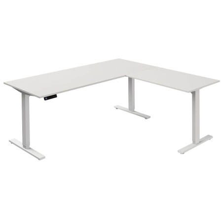 Kerkmann Move-3 Elektrisch höhenverstellbarer Schreibtisch L-Form, 180x80cm - Anbau 100x60cm - Detailansicht