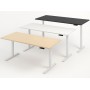 Move-4 Elektrisch höhenverstellbarer Schreibtisch rechteckig, T-Fuss-Gestell 160-200cm