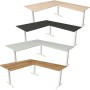Move-4 XL Elektrisch höhenverstellbarer Schreibtisch L-Form, 200x100cm - Anbau 120x80cm
