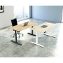 Move-2 Elektrisch höhenverstellbarer Schreibtisch rechteckig, T-Fuss-Gestell 140-180cm