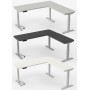 Move-3 Premium Elektrisch höhenverstellbarer Schreibtisch L-Form, 200x100cm - Anbau 120x80cm