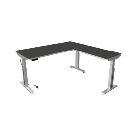 Scrivania a L regolabile elettricamente in altezza Move-3 Premium, 200x100cm - Estensione 120x80cm