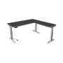 Move-3 Premium Elektrisch höhenverstellbarer Schreibtisch L-Form, 200x100cm - Anbau 120x80cm